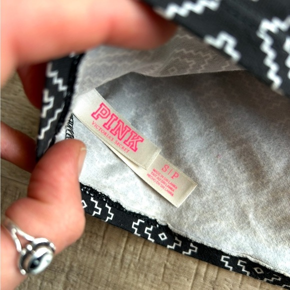 Y2K PINK aztec strapless bandeau - Picture 3 of 4